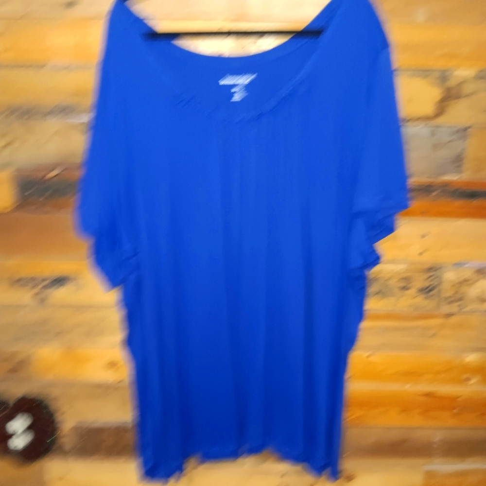 Woman Within plus size 5x Summer blue t shirt